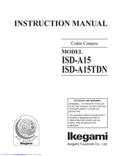 Ikegami ISD-A15TDN Instruction Manual