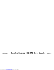 Mercury 496 MAG Bravo Owner's Manual