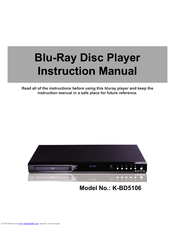 Shanghai Kingstronic K-BD5106 Instruction Manual