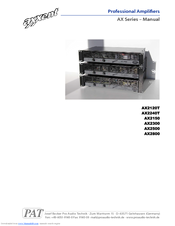 Josef BeckerPro Audio Technik axxent AX2150 User Manual