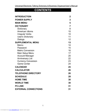 Language Teacher E780T User Manual