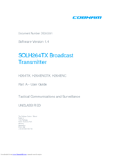 COBHAM SOLH264TX User Manual