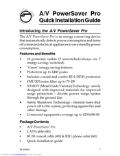 SIIG A/V PowerSaver Pro Quick Installation Manual