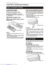Sharp Air Conditioner Operation Manual