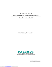 Moxa Technologies PowerTrans PT-7728-PTP Hardware Installation Manual