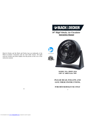 Black & Decker BDHT-5016 Instruction Manual