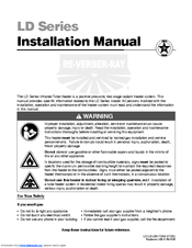 Re-Verber-Ray LD-30-50 Installation Manual