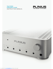 Plinius TAUTORO PREAMPLIFIER Instruction Manual