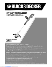 Black & Decker LST300 Instruction Manual