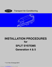 Carrier DC-19922 Installation Procedures Manual