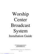 Just Add Power Cardware VBS-TR8 Installation Manual