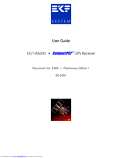 EKF Electronik CG1-RADIO CompactPCI User Manual