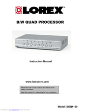 Lorex SGQ4100 Instruction Manual