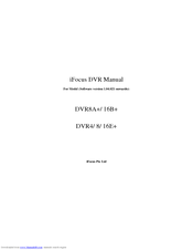 iFocus Pte Ltd DVR4E+ Manual