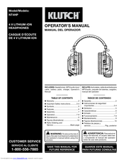 Klutch NT4HP Operator's Manual