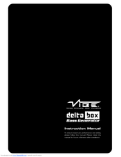 Vibe DELTABOX BASS GENERATOR Owner's Manual