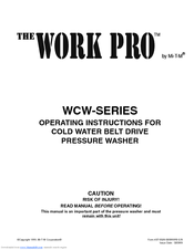 Mi-T-M Work Pro WCW Series Operating Instructions Manual