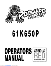 Encore Provler mid-cut 61K28A Operator's Manual