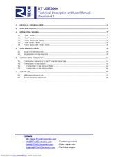 Rt USB3000 User Manual