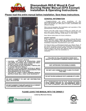 Sierra Shenandoah R65-E Installation & Operation Manual