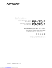 NIPROS PS-470 Operating Instructions Manual