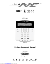 Digiplex DGP2-641 System Manager's Manual
