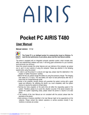 AIRIS T480 User Manual