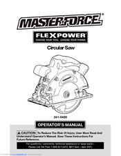 Master-force 241-0428 Operator's Manual