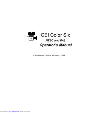 CEI Color Six Operator's Manual