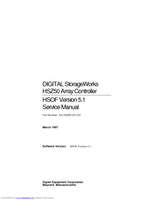 Digital Equipment StorageWorks HSZ50 Service Manual