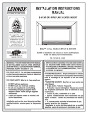 Lennox EVB130 Installation Instructions Manual