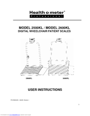 Health O Meter 2600kl Manuals Manualslib