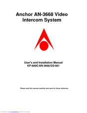 Anchor KP-800C User And Installation Manual