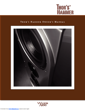 WILSON AUDIO Thor's Hammer Owner's Manual