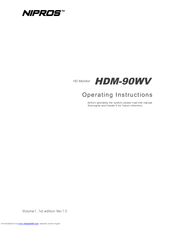 Nipros S26 Operating Instructions Manual
