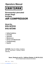 Craftsman 919.167210 Operator's Manual