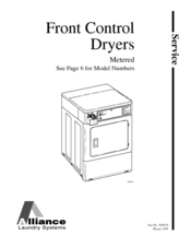 Alliance Laundry Systems SFE707LA Service Manual