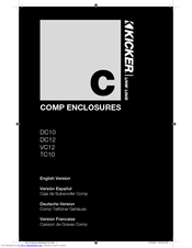 Kicker Comp DC12 Owner's Manual
