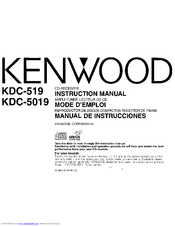 Kenwood KDC-5019 Instruction Manual
