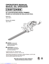 Craftsman 138.79771 Operator's Manual