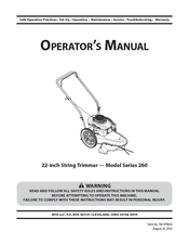 Mtd 260 Series Operator's Manual