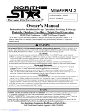 NorthStar M165939M.2 Owner's Manual