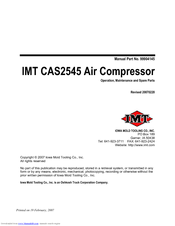 IMT CAS2545 Operation And Maintenance Manual