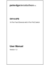 Pakedge Device & Software SW16-8PB User Manual