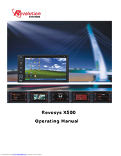 Revolution Revosys X500 Operating Manual