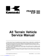 Kawasaki Prairie 360 Manuals Manualslib