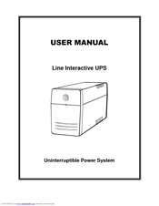 Uninterruptible Power System 800 User Manual