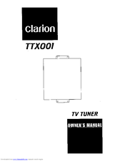Clarion TTXOOI Owner's Manual
