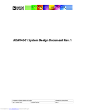 Analog Devices ADAV4601 System Design Document