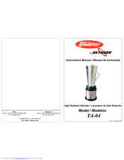 Fleetwood Skymsen TA-04 Instruction Manual